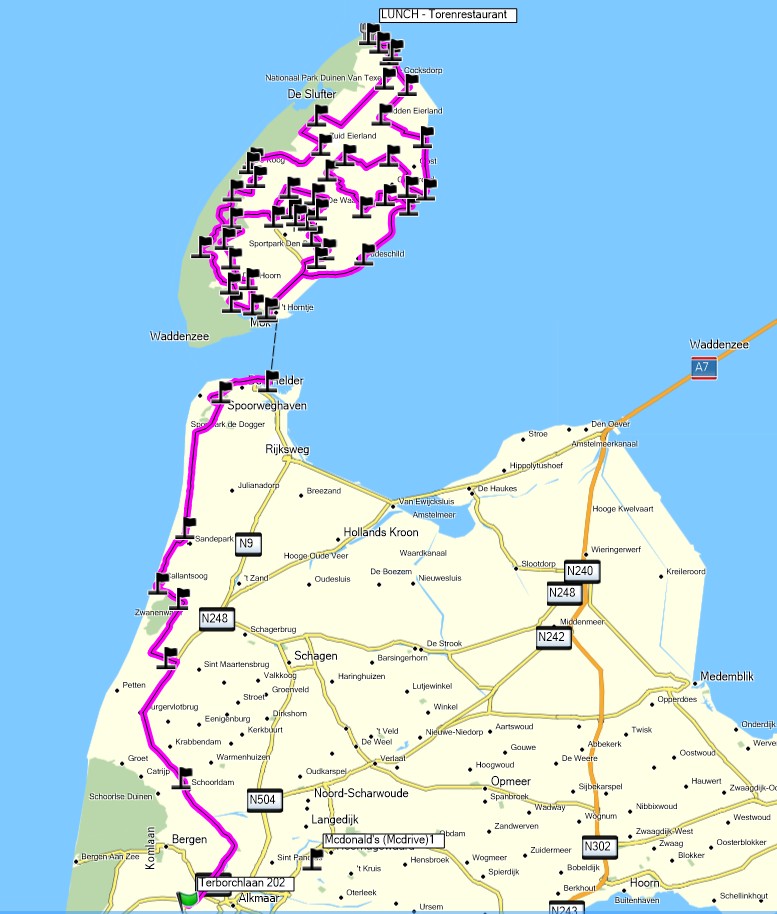 Route Texel
